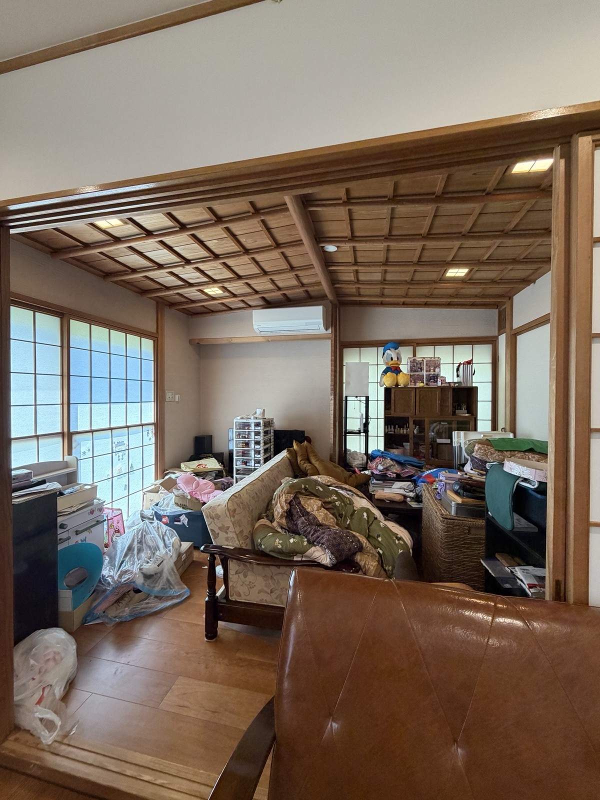 片づけ前の和室の写真